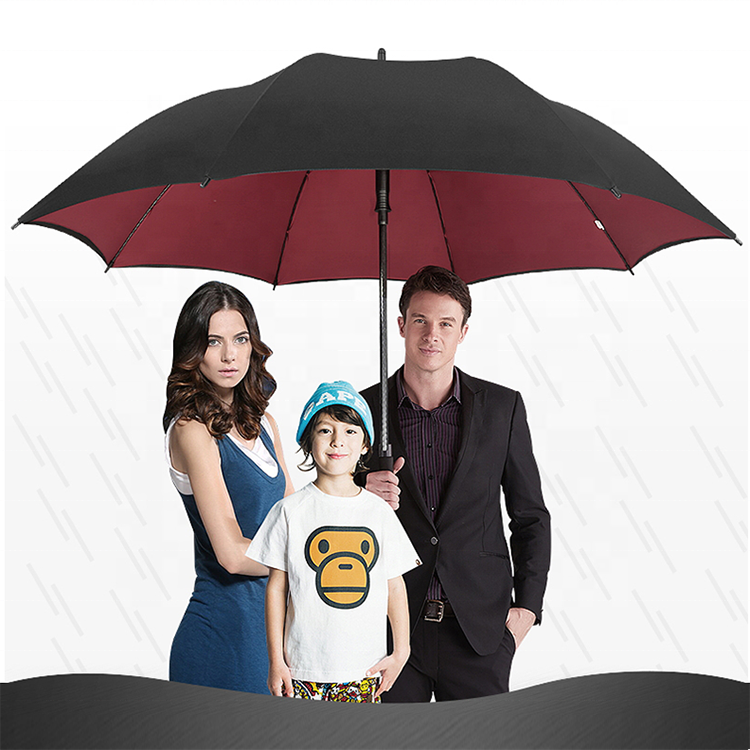 FEAMONT Adult Golf Umbrella Windproof Promotion Oversize Long Shaft Straight Style in Cheap Polyester Fabric for Gifts