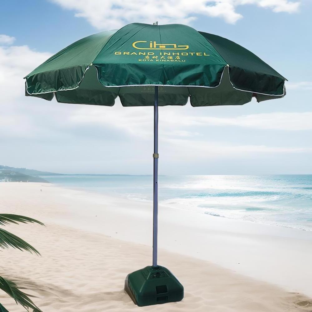 FEAMONT Custom ODM/OEM outdoor iron beach umbrella frame 8 ribs umbrella