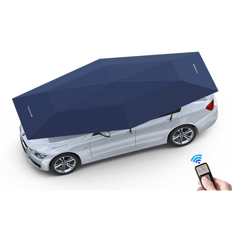 FEAMONT 4.2m Automatic Car Roof Shade Cover Waterproof UV Protection Oxford Fabric Car Umbrellas with Remote Control Outdoor Use