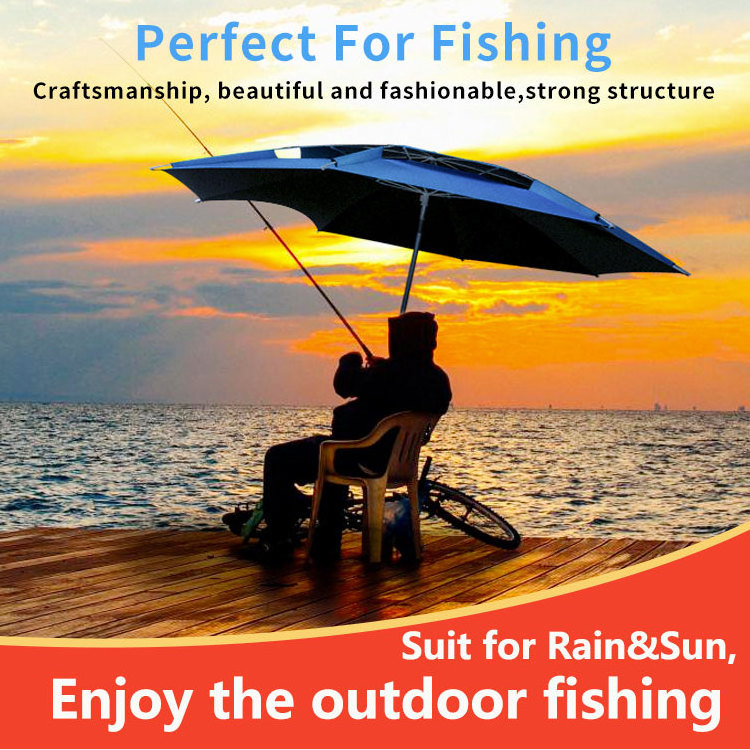 FEAMONT Portable Small Sun Protection Camping Umbrella Outdoor Fishing Adjustable Beach Umbrella