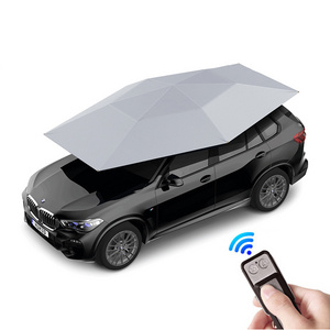 FEAMONT Portable Folding Outdoor Automatic Car Umbrella Sun Shade Wind-Resistant Car Top Umbrella With Remote Control Wireless