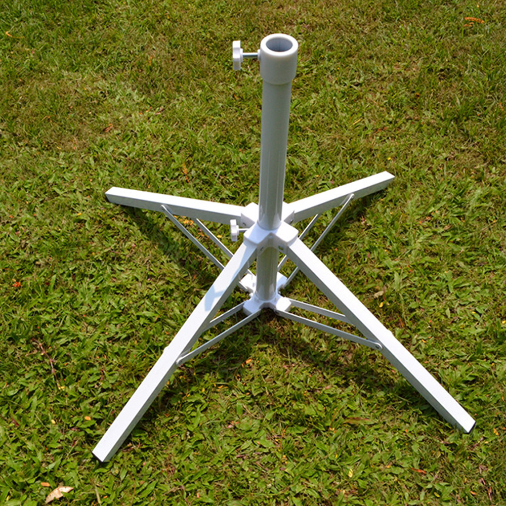 FEAMONT Wholesale Outdoor Sun Umbrella Stand Beach Umbrella Base Advertising Umbrella Triangle Base Foldable Triangle Iron Base