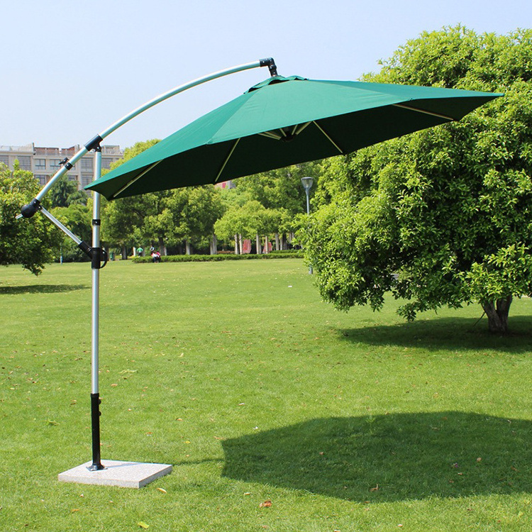 FEAMONT Commercial Aluminum Parasol Banana Bar Umbrellas for Outdoor Garden Table Wholesale Stand for Patio Umbrella Screen