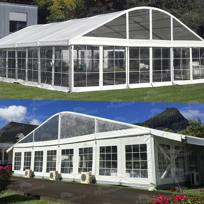 FEAMONT Aluminium Exhibition Tents Cost-Effective 30x50m Temporary Covered Buildings for Warehouse Storage and Shelters