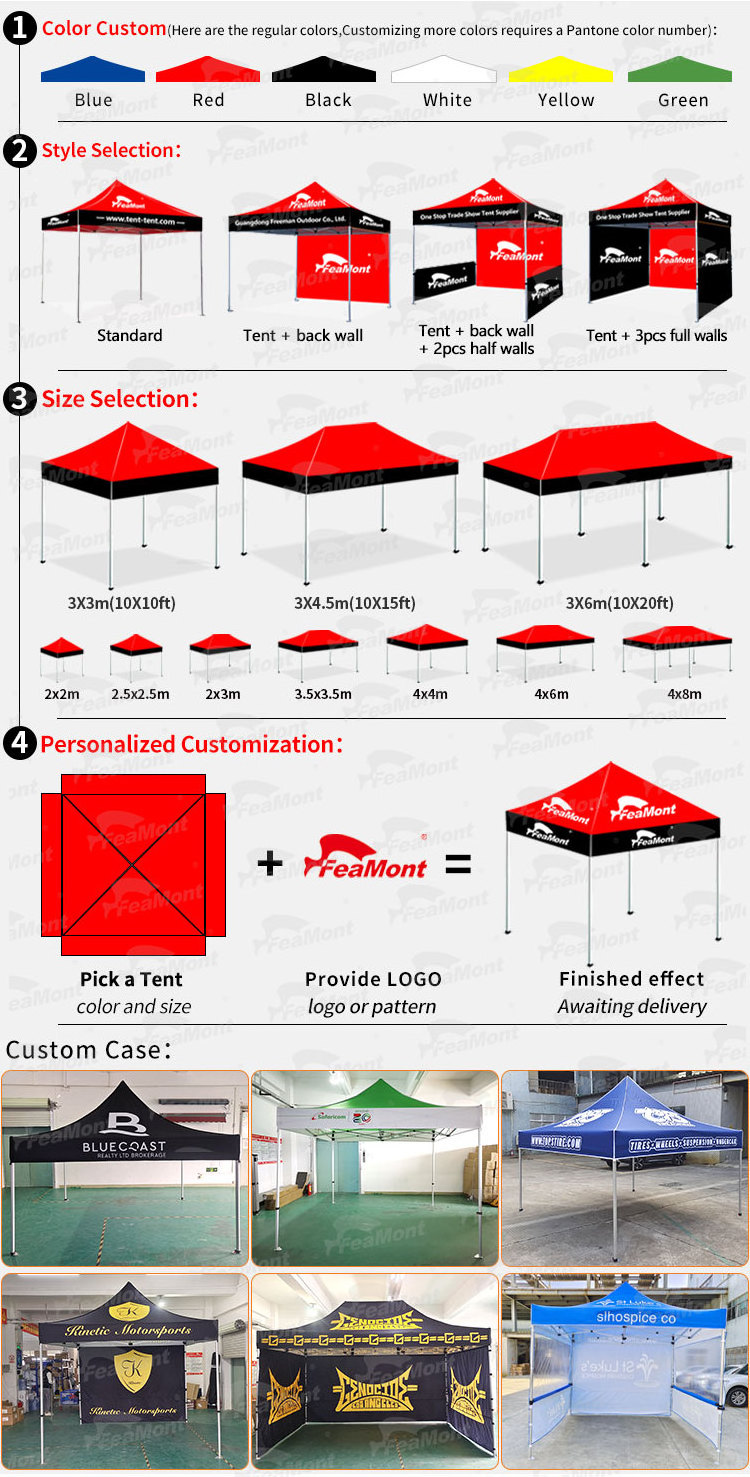 Awning Marquee Gazebo Canopy Trade Show Tent Instant Custom Easy Ez up Event 10x10 Pop up Aluminium 3x3 fold tent Outdoor gazebo