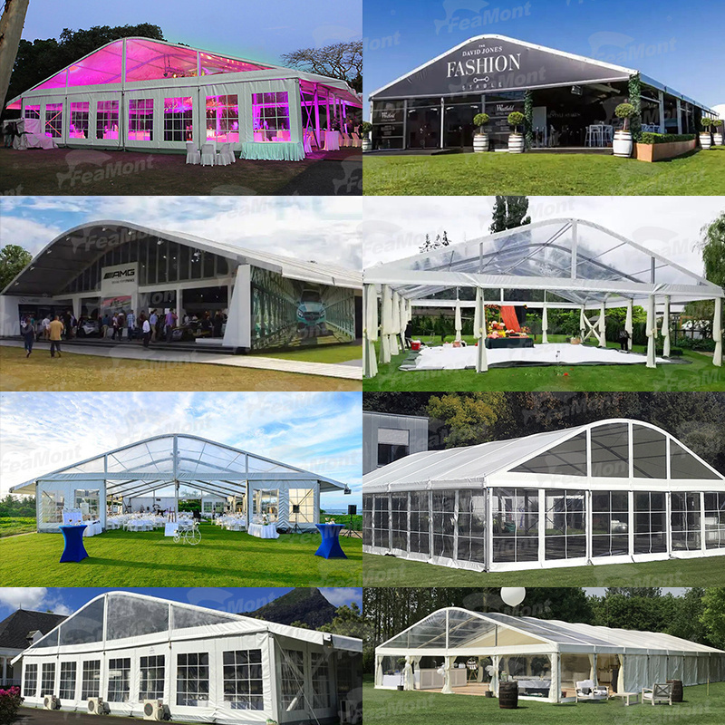 FEAMONT Aluminium Exhibition Tents Cost-Effective 30x50m Temporary Covered Buildings for Warehouse Storage and Shelters