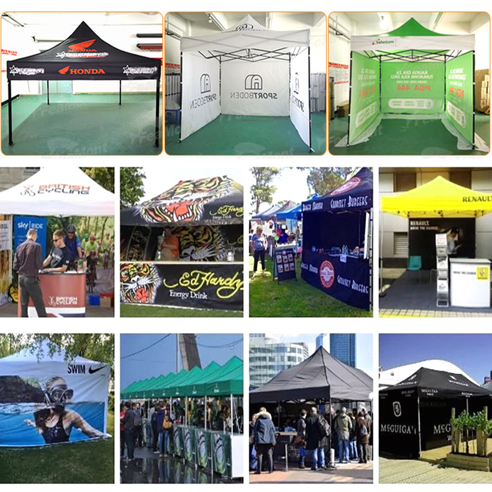 FEAMONT Promotion Advertising Event 3x3m Folding Tent Marquee Trade Show Tent Steel Canopy Structure Tent