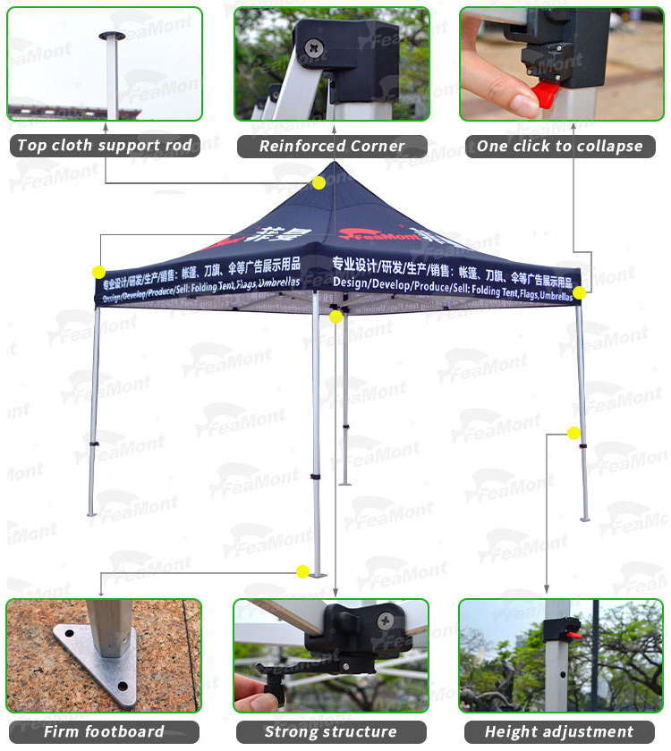 Awning Marquee Gazebo Canopy Trade Show Tent Instant Custom Easy Ez up Event 10x10 Pop up Aluminium 3x3 fold tent Outdoor gazebo