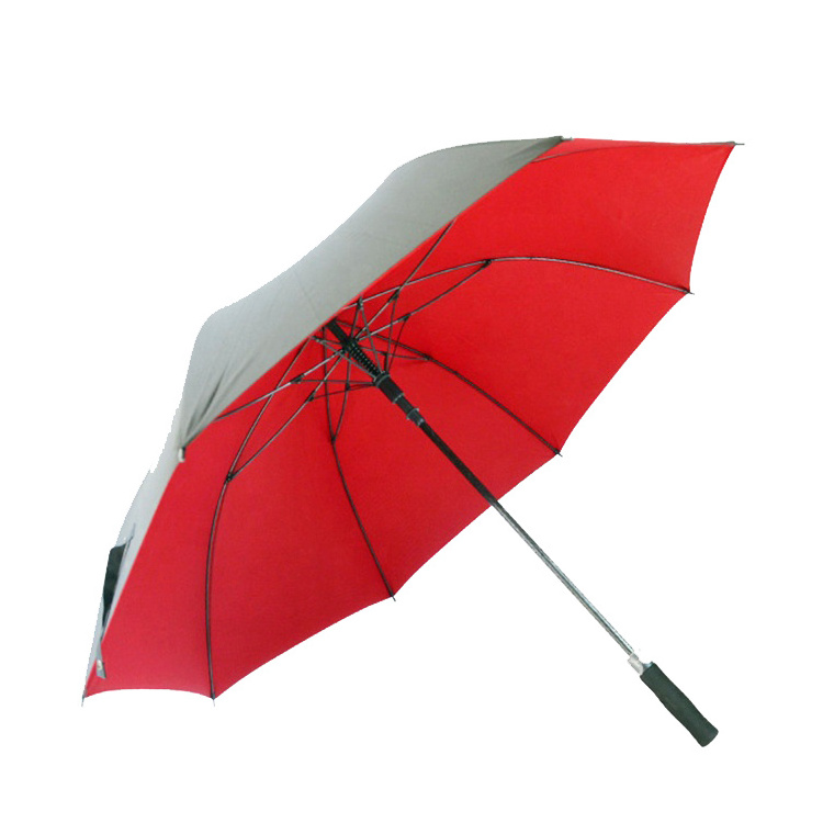 FEAMONT OEM Novelty Straight Golf Umbrella Waterproof and Sunshade Double Layer Fabric for Beach Promotion for Adults