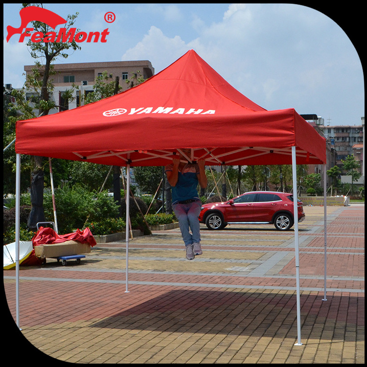 3X3M High Quality Waterproof 100% PVC Red Popup Canopy Folding Party Beach Awing Tent With Table Camping Gazebo Market Tent