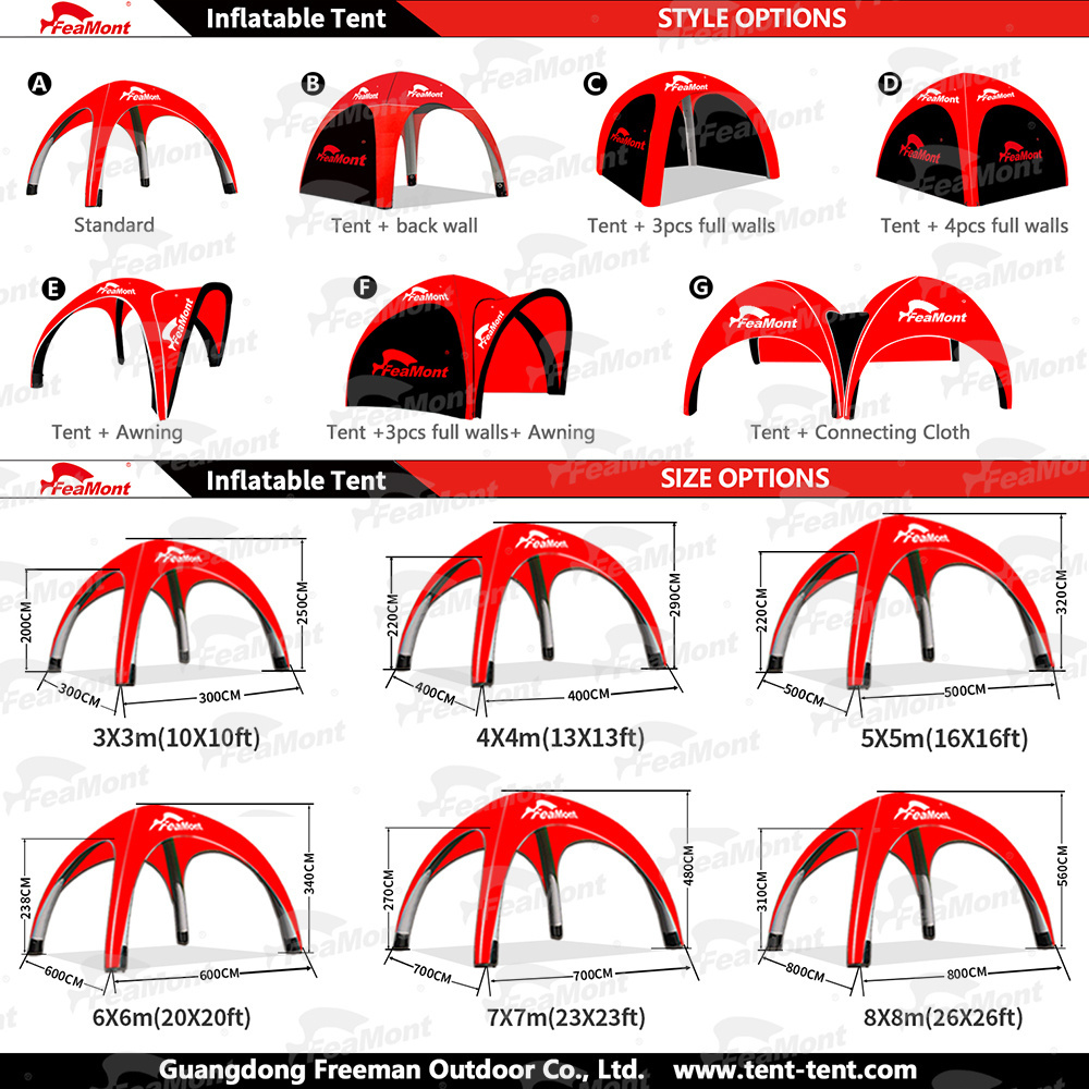 Trade Show Large Event Factory Custom Made Advertising Printing Cheap 3m 4m 5m 6m Air Canopy Inflatable Tent