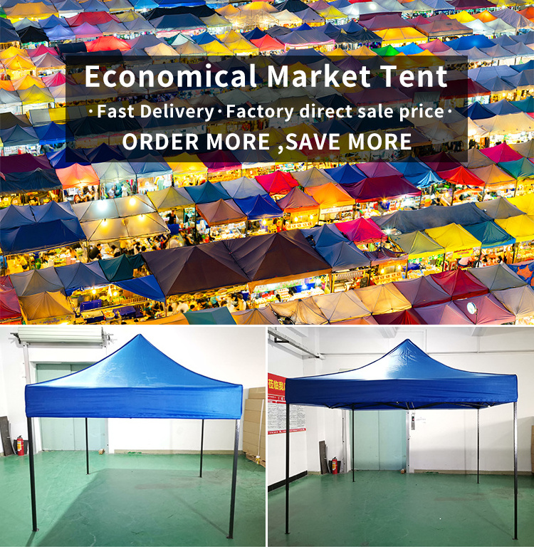 FEAMONT Commercial Grade Steel Frame 10' x 10' Pop Up Outdoor Canopy Tent Market Tent