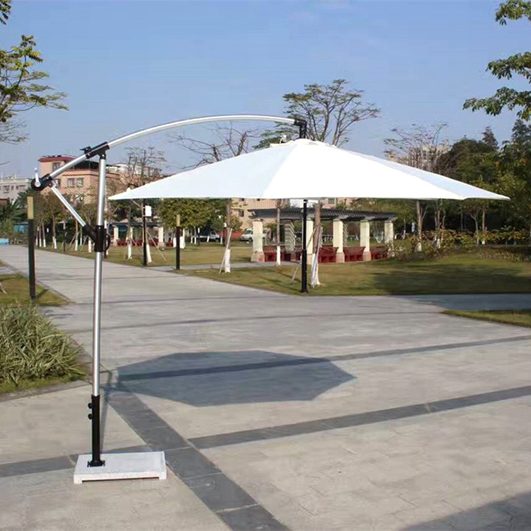 FEAMONT Aluminum Banana Sun Patio Umbrella Hot Sale Garden Beach Umbrella for Outdoor Use