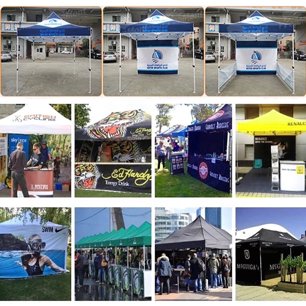 3 x 3m High Quality Waterproof Big Hexagon Frame Gazebo Canopy Folding Tent Professional Outdoor Trade Show Commercial Marquee