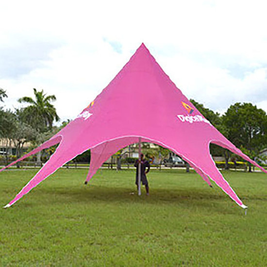 FEAMONT Big customized garden yard double top peaks star spider event tent for shelter