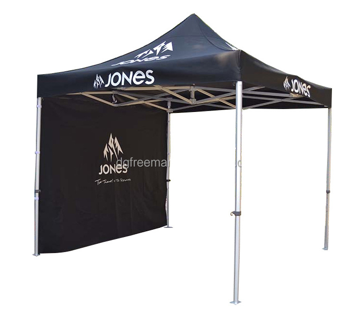 Black 3x3 Pop up Canopy Instant Tent Outdoor Party Tent with Removable Sidewalls