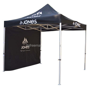 Black 3x3 Pop up Canopy Instant Tent Outdoor Party Tent with Removable Sidewalls