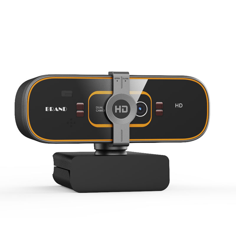 Fufan H.264 Computer Camera Quality Dual Lens 1080P Webcam 360 Full HD Face Recognition Web Cam With Auto Focus