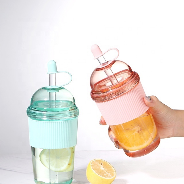 430ml 14.3oz BPA-Free Tritan Plastic Sippy Water Bottle for Children's School for Boiling Water Back to School Essential