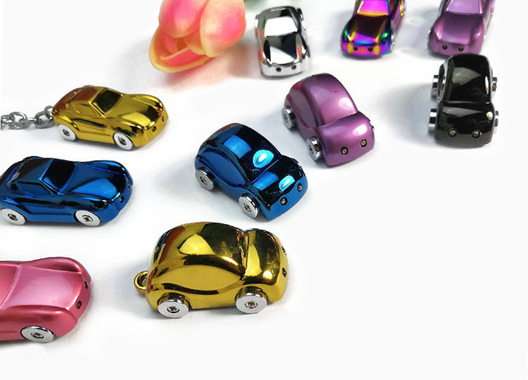 Creative gifts Couple Keychain Customized  Car Shape Keychain With LED Light