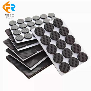 Anti Slip Round Saddle Premium Felt Pad Brown and Beige Furniture Felt Pads Chair Leg Protectors for Hard wood Floor