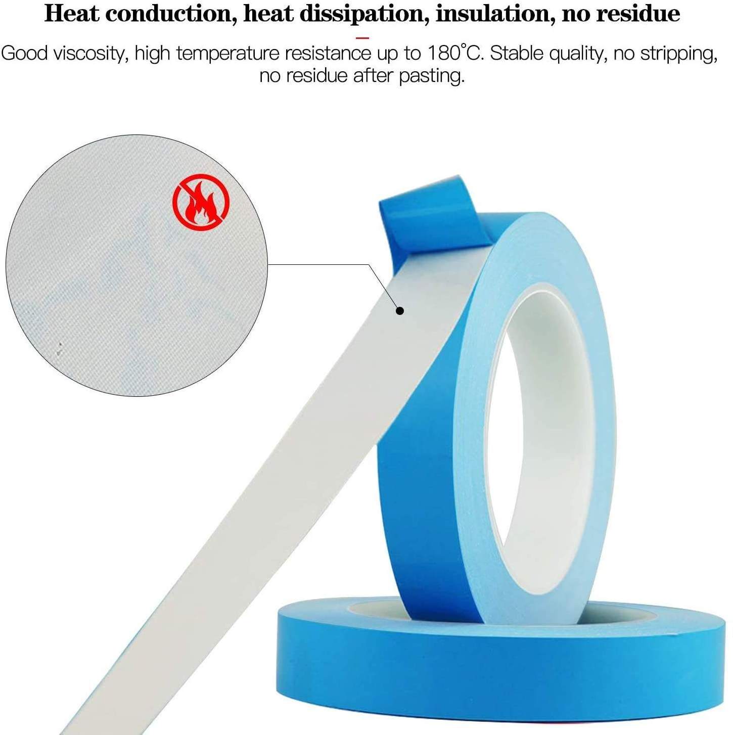 High temperature Waterproof heat tape insulation Heat-conducting Double Sided transfer thermal high temperature heat tape