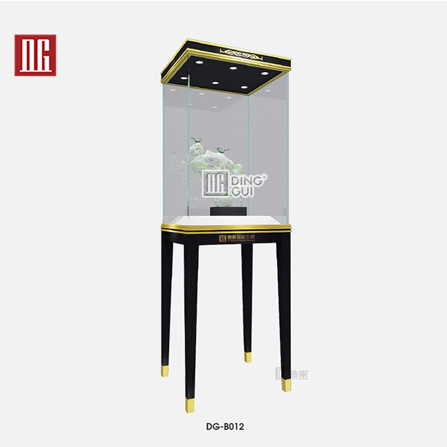 Free Standing Glass Jewelry Display Showcase Manufacturer Jewellery Shop Design Ideas Led Light jewelry kiosk