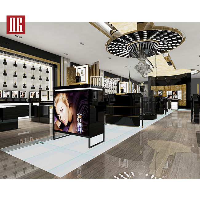 DG Showcase Customizable size High End Luxury Perfume Kiosk For Sale perfume shop showcase