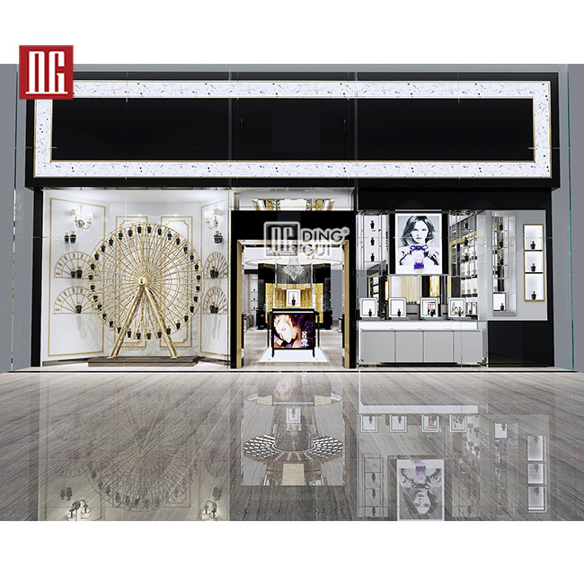 DG Showcase Customizable size High End Luxury Perfume Kiosk For Sale perfume shop showcase