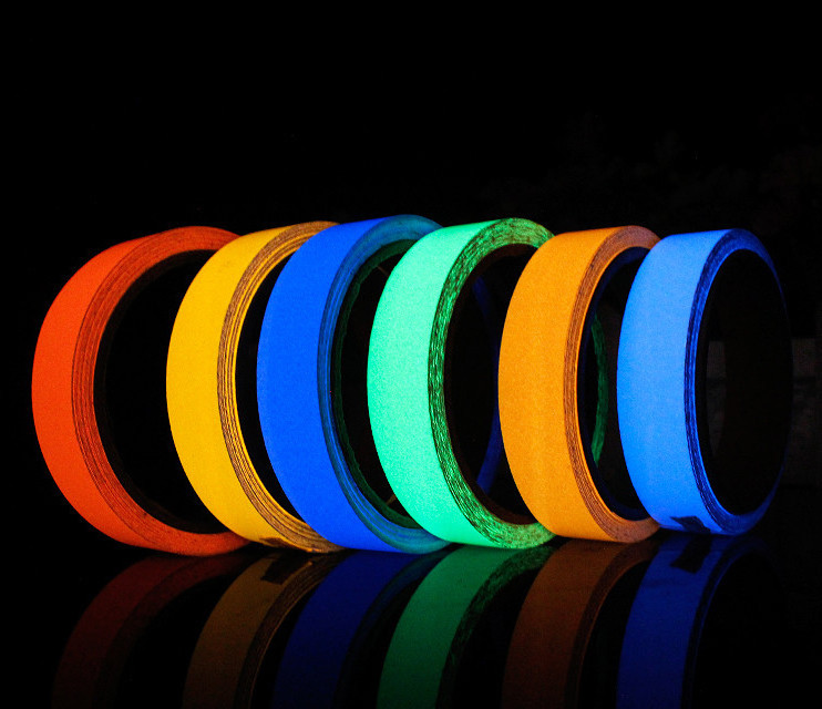 Solvent glue multi-color stair safety PVC fluorescent super adhesive non-slip tape custom sealing tape