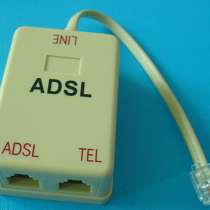 Hot Sell Dual ports ADSL in-line ADSL 2 line phone splitter for phone modem