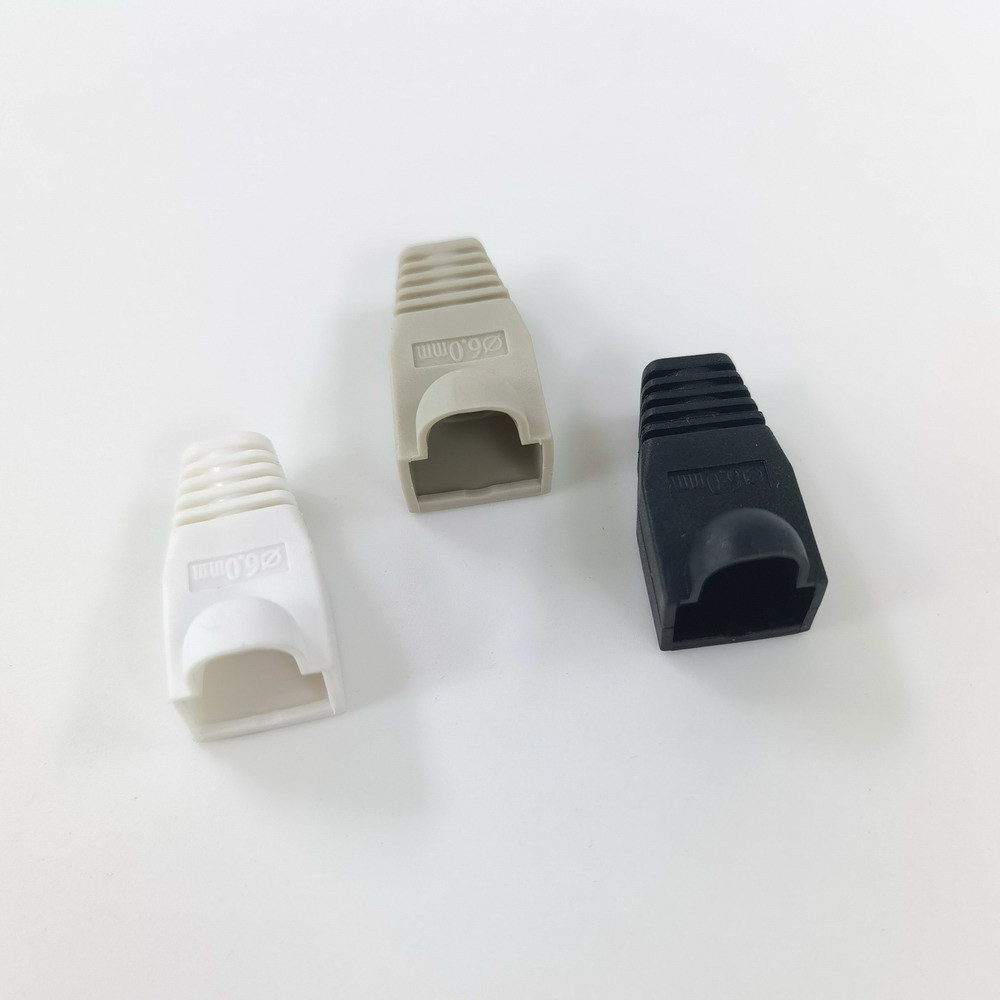 RJ45 Plug Boots Cat5e Cat6 Cat7 UTP FTP boot connector cover cable strain relief Colorful