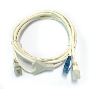 2020 new style FX-LPD-6P4C-6P2C-6P2C-1.5M Cat5e RJ12 to RJ11 Network cables 1 pair telephone cable