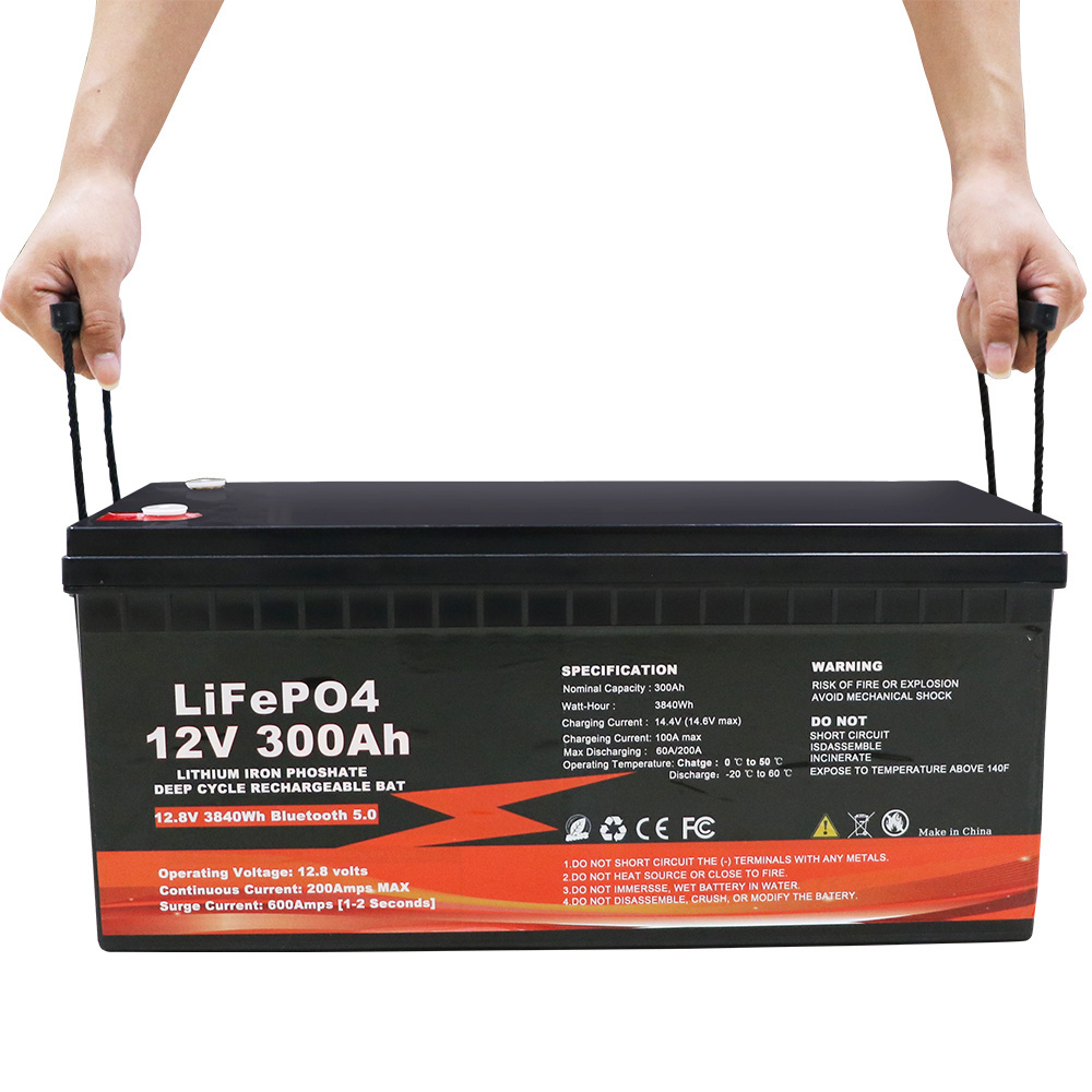 LifePo4 12V Energy Storage Battery 24V 48V 50Ah 100Ah 200Ah 300Ah 400Ah Lithium Iron Phosphate LifePo4 Battery With BMS