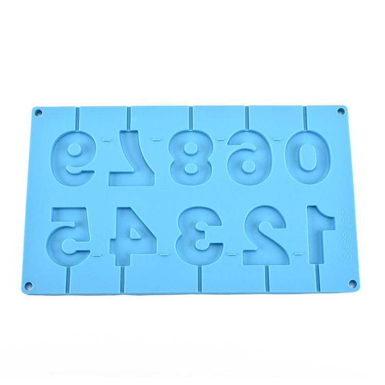 ABC 0-9 numbers molde de silicone de chocolate mold alphabet letter molds silicone