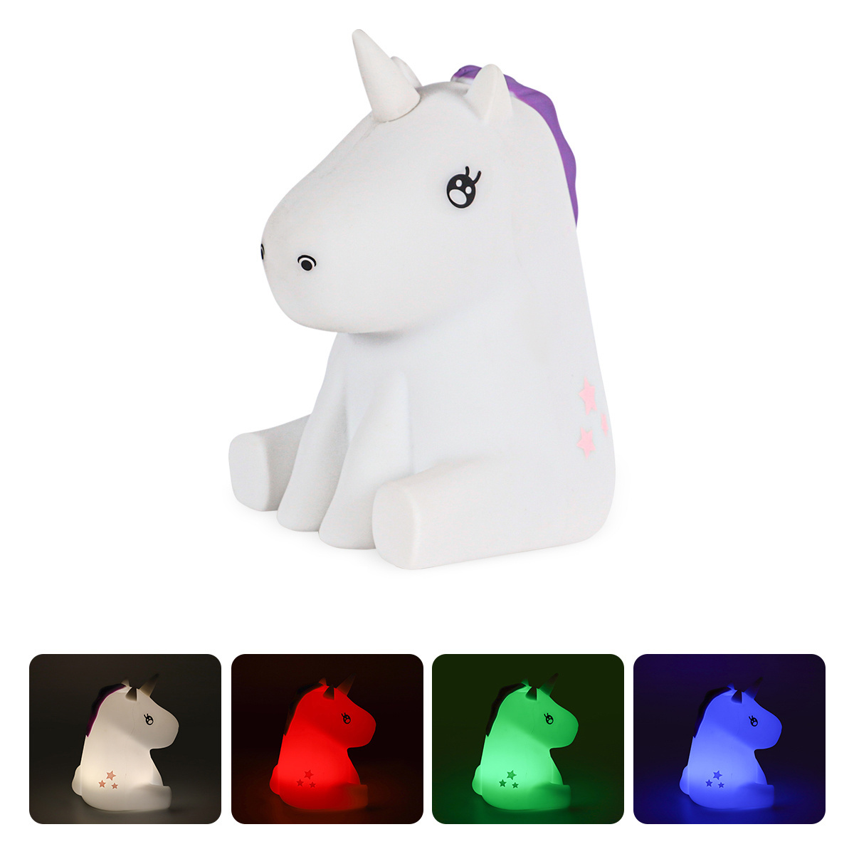 Portable Soft Cartoon Animal Kids Lamp Baby Night Light For Livingroom Christmas Gift Usb Night Light