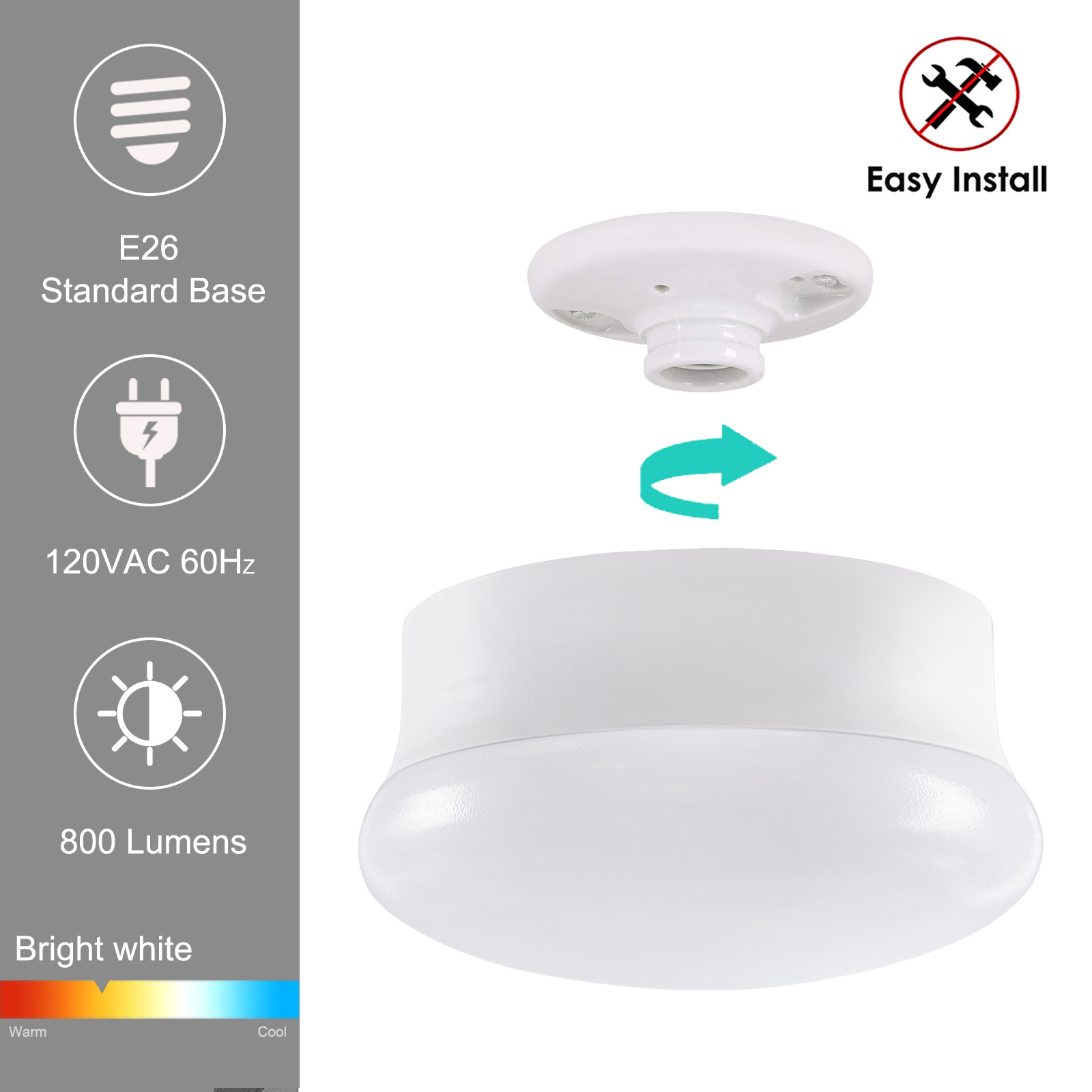 led ceiling light small round white Flush Mount  downlight Light  living room bedroom ceiling light