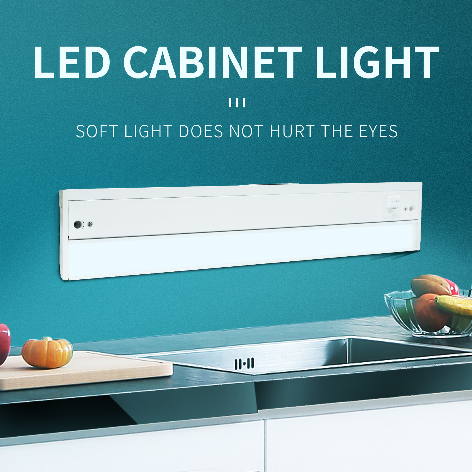 Hard Wire Linkable kitchen Cabinet light led panel White under cabinet light dimmable led under closet Light