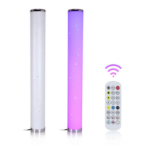 Remote Control Dimming LED Floor Lamp Corner Light for Home Living Room Bedroom with Magic Color Atmosphere