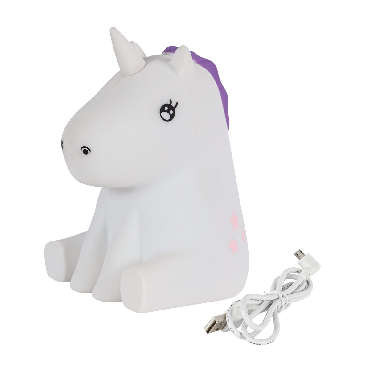 Cute 120V Silicone Baby Light up Toys Indoor Child Sleeping Night Lights Unicorn Table Light in Livingroom Decorative Lamp