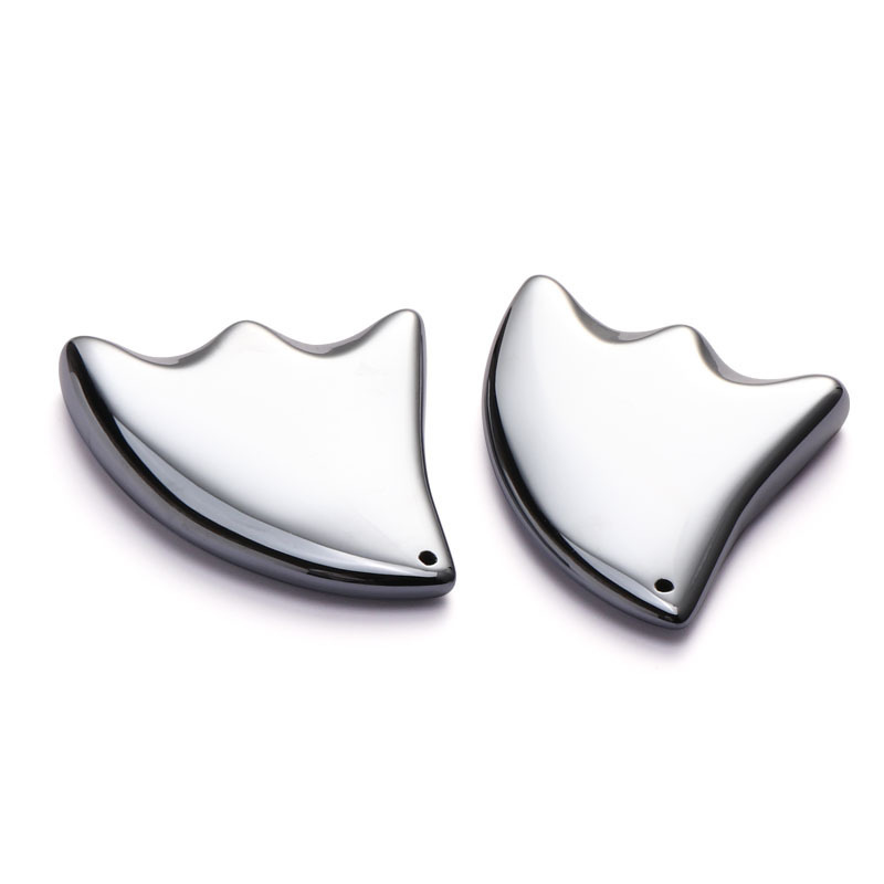 Free Customization Logo MINI Type Gua Sha Terahertz Massage Stone