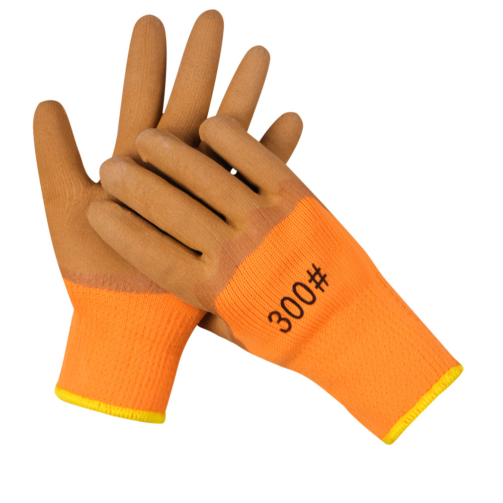 Wholesale wear-resistant durable latex rubber foam coated protective work gloves Impact labor work safety gloves