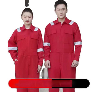 Wholesale Men FR Cotton Safety Working Fire Retardant Work Suit Coverall Worker Clothes Suits For Safety