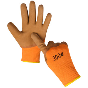 Wholesale wear-resistant durable latex rubber foam coated protective work gloves Impact labor work safety gloves