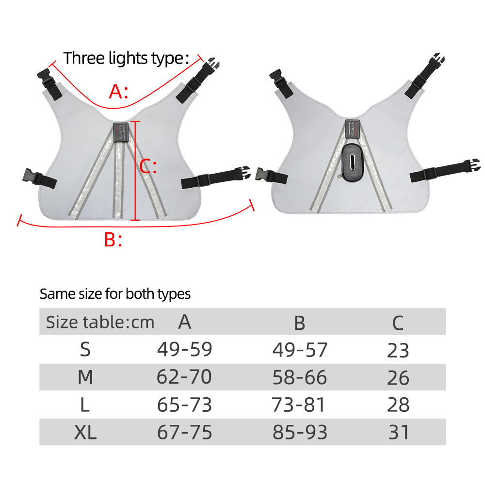 New Style Adjustable Vest Soft Reflective Glowing  harness  Led Flashing Dog Cloth for Walking the Dog at Night