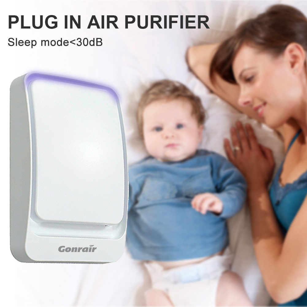 Wall mounted air purify ventilation UV-C Sterilizer Lamp Plug in Mini Air Purifier Room Toilet