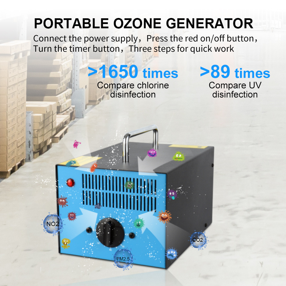 3500 mg/h  Ozone Generator Ozone Machine Odor Removal Odor Eliminator Air Purifier for Home Auto Smoke Pets and Cars