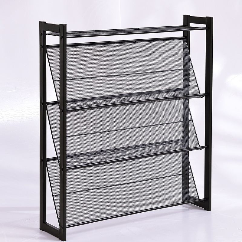 Free sample 50% discount 3-tier Metal Hanging Over The Door Shoe Rack Space-saving Wall Vertical Metal Shoes rack