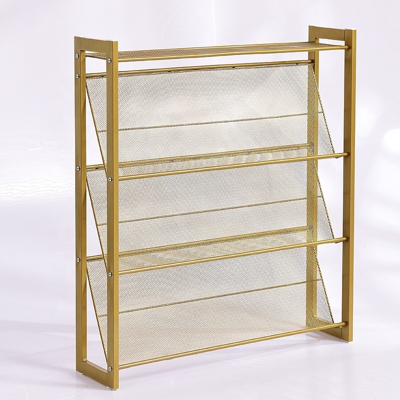 Free sample 50% discount 3-tier Metal Hanging Over The Door Shoe Rack Space-saving Wall Vertical Metal Shoes rack