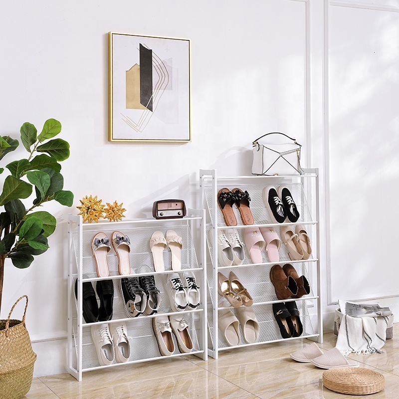 Factory customization modern furniture vertical shoe rack for living room 5 tier shoe storage rack